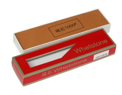 Produktbild von WHETSTONE Messer Schleifstein [ Körnung 1000 ] Schärfstein Wetzstein 200x50x25mm