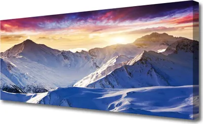 Produktbild von Tulup Leinwand-Bilder 125x50 Wandbild Canvas Kunstdruck Gebirge Landschaft