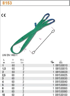 Produktbild von BETA-Gurtbandschlinge 2000 kg 1 m 8153