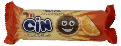 Produktbild von Kekse Eti Cin | Gebäck | Orangengelee und Schokoladenstreuseln | 96 g