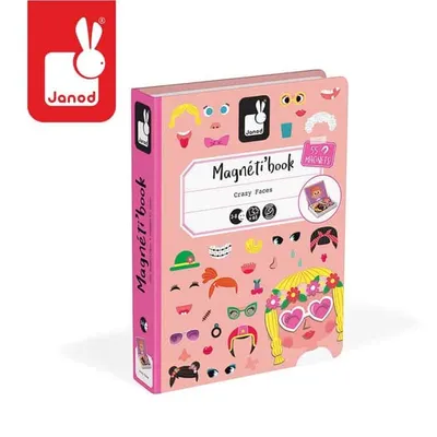 Image de JANOD Magnetibook Visages amusants - Filles