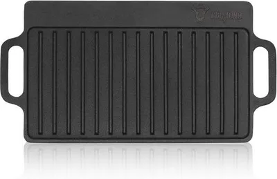 Produktbild von Famanu Grillplatte Gusseisen - Universelle Grillaccessoires - 40 x 20,5 cm