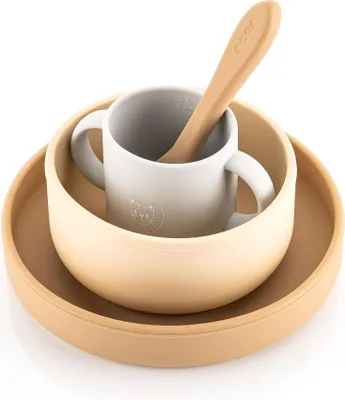 Produktbild von reer 25100 Silikon Geschirrset beige