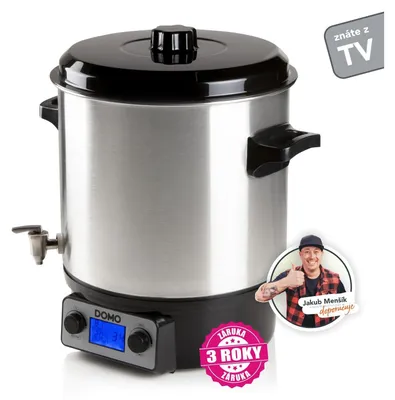 Immagine prodotto di Pentola in acciaio inox con LCD - rubinetto in acciaio inox - DOMO DO42326PC