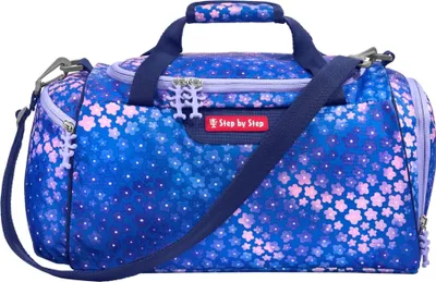 A studio shot of a duffel bag.