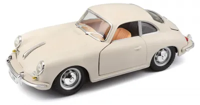 Produktbild von Bburago 18-22079 - Modellauto - Porsche 356B Coupe 1961 (elfenbein, Maßstab 1:24)