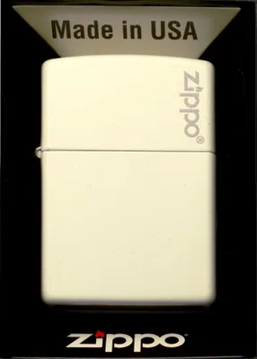 Produktbild von ZIPPO WEISSES MATTLOGO 60001270 Feuerzeug