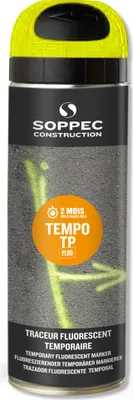 Image de 1 x 500ml Soppec Tempo - Spray de marquage / Marquage provisoire jaune