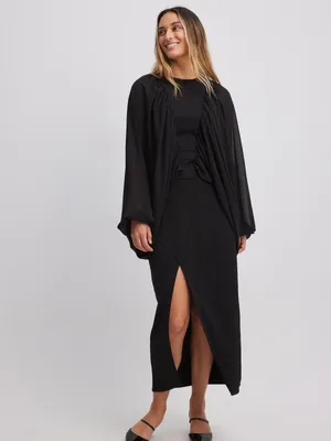 Produktbild von NA-KD Damen Rock Größe S schwarz