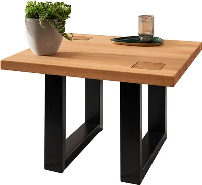 Produktbild von Couchtisch 70x70 cm in massiver Buche geölt WINCHESTER-69