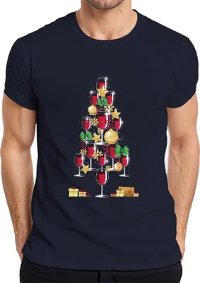 Produktbild von Wein Winzer Weinliebhaber - Weihnachten Weihnachtsgeschenk Christmas Herren T-Shirt, Navy, M