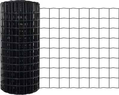 Zdjęcie produktu dla vidaXL Eurozaun, 0,8 x 25 m, siatka stalowa z powłoką PVC, kolor: szary