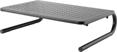 Zdjęcie produktu dla Podwyższenie monitora – Biurko – Wygodna praca – Oszczędność miejsca – 37 cm – Czarny