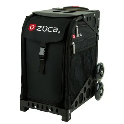 Produktbild von Zuca Sport Artist Künstler Trolley Obsidian mit 4 Zuca Taschen und blinkenden Rollen