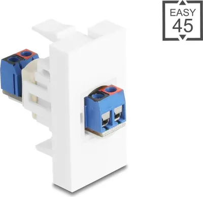 Immagine prodotto di DELOCK Easy 45 Modul Terminalblock zu Terminalblock weiß