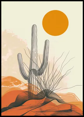 Produktbild von Plakat 64x90cm Wüsteneinsamkeit