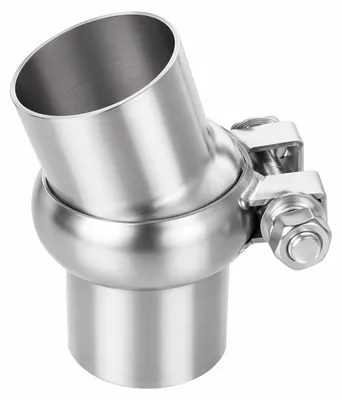 Productafbeelding van Ø 51 mm Uitlaatpijpadapter Gebogen 0°-20° Universeel