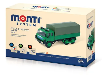 Obrázek produktu pro Stavebnice Monti System MS 11 Czech Army Tatra 815 1:48 v krabici 22x15x6cm