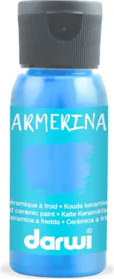 Produktbild von Darwi 4x DARWI Kalte Keramikfarbe, Flasche 50ml, Blau - Blau DA0380050215C