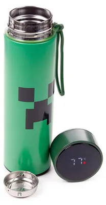Produktbild von Puckator Minecraft Creeper wiederverwendbare isolierte Edelstahl Trinkflasche mi