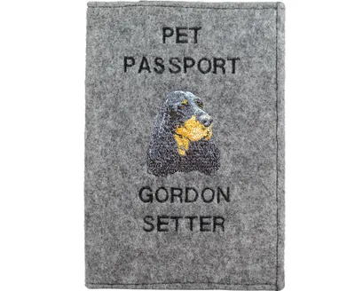 Immagine prodotto di Gordon Setter - Custodia per passaporto del cane, custodia per documenti, regalo per viaggiatori del marchio Art-Dog