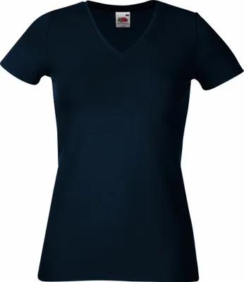 Obrázok produktu pre Dámske tričko Fruit Of The Loom Lady-Fit s výstrihom do V BC1357 (M) (tmavomodrá)