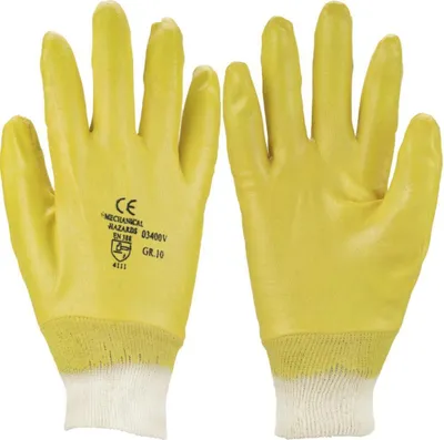 Produktbild von Asatex Nitril-Handschuh gelb Größe 8
