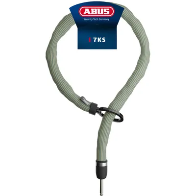 Produktbild von ABUS Einsteckkette ADAPTOR CHAIN Superior 7KS passend zum Rahmenschloss oder zur Alarmbox 2.0 - 7 mm starke Stahlkette mit ovalem Loop - Fahrradschloss für Fahrrad und E-Bike - Länge 100 cm, grün