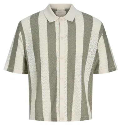 Image de Jack & Jones (88) Polo en maille JORTYLER SS, Sea Salt/Sea Grass Sea Salt/Sea Grass Sea Salt/Sea Grass S