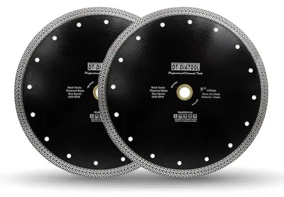 Productafbeelding van Diamantzaagschijf, 2 stuks, 230 mm, Mesh Turbo, geschikt voor tegels, marmer, graniet