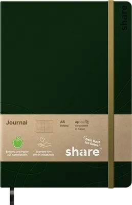 Produktbild von Journal Y-07-07-14 A5 dotted grün Packung mit 4 Stück