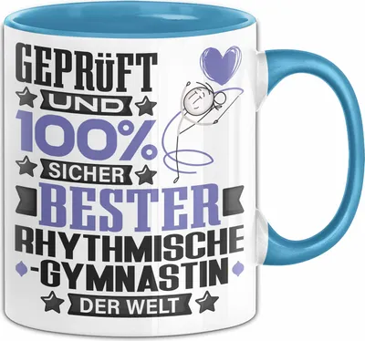 Produktbild von RhythmischeGymnastin Geschenk Lustiger Spruch für RhythmischeGymnastin Geschenkidee Bester RhythmischeGymnastin Der Welt (Blau)
