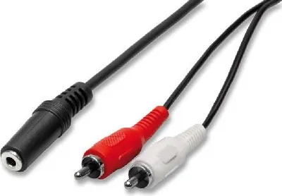 Obrázek produktu pro nuovaVideosuono 2/00, 3.5mm, Samice, 2 x RCA, Samec, 1,5 m, Černá, Červená, Bílá