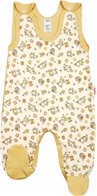 Produktbild von KLEKLE Strampler "Esel Beige" mit Druckknöpfen Größe 62
