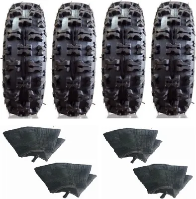 Produktbild von sada 4 pneumatík 2x 4.10-6 behúň 80/55-6 a 2x 13x5.00-6 105/55-6 čierna