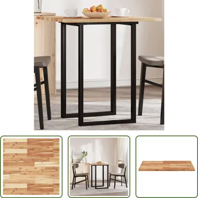 Produktbild von The Living Store Tischplatte Quadratisch 70x70x2 cm Massivholz Akazie