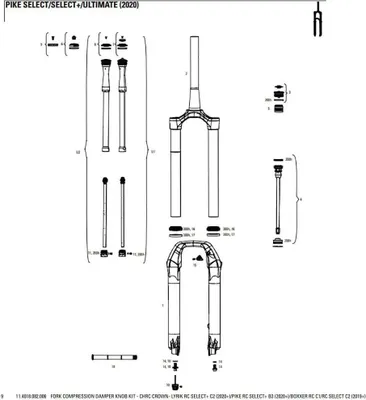 Produktbild von ROCKSHOX Federgabel Lyrik Select / Select+ / Ultim Charger RC