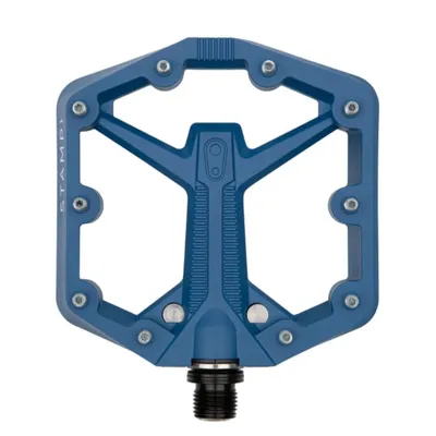 Produktbild von Crankbrothers Stamp 1 Gen 2, Komposite, Nylon, Blau, Chromoly-Stahl 4140 (CrMo), Plattformpedale, 100 mm, 100 mm