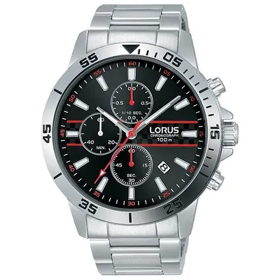 Produktbild von Chronograph Lorus Silbrig/Stahl Schraubenfoermig  Kollektion Sports - mann