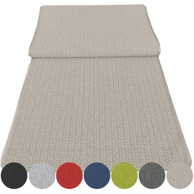 Produktbild von Outdoor Tischläufer Schaum 40x140cm Schaumtischdecke abwischbar Garten Tischtuch wasserfest Tischdecke Beige