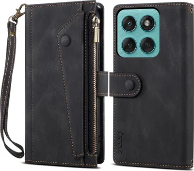 Produktbild von Motorola Edge 60 / 60 Fusion Hülle - Coverup Klapphülle mit Brieftasche - Schwarz
