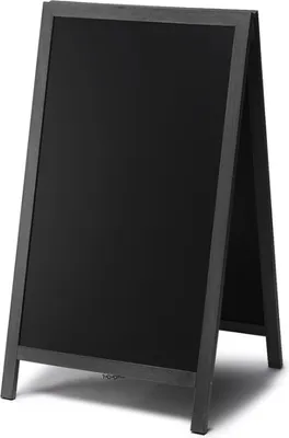 Produktbild von Showdown Kundenstopper Kreidetafel Natura - 68x120cm - Holz - Schwarz