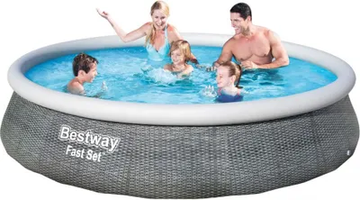 Produktbild von Aufstellpool-Set Ø 396 x 84 cm Rattan