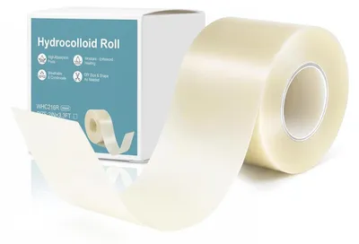 Zdjęcie produktu dla Rola opatrunków hydrokoloidowych, 5 x 200 cm, bez lateksu, przyjazna dla skóry, do opatrywania ran