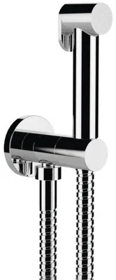 Productafbeelding van Sapho wanddouche met handdouche en veiligheidsslot, rond, chroom