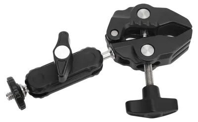 Produktbild von Super Kamera-Klemmhalterung, 360-Grad-Kugelkopf, magischer Arm, Doppel-Kugelkopf-Adapter mit 1/4 Zoll Außengewinde