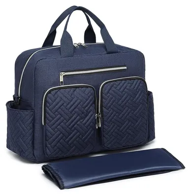 Imagen del producto de Mochila cambiadora para bebé, bolso para cochecito, pañalera, bolso para el hospital, parto – Grande, azul oscuro