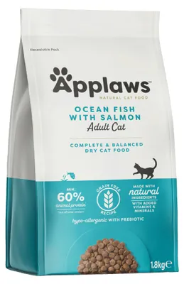 Produktbild von Applaws Vollständig Natürlich getreidefreier Meeresfisch mit Lachs Katzentrocken