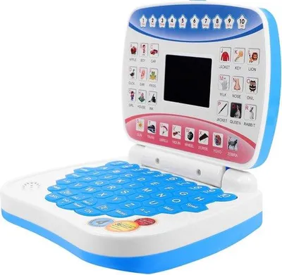 Productafbeelding van Kinderlaptop - Educatieve computer - Vroeg leren - Interactieve muziekspellen - 162 x 132 cm - Blauw