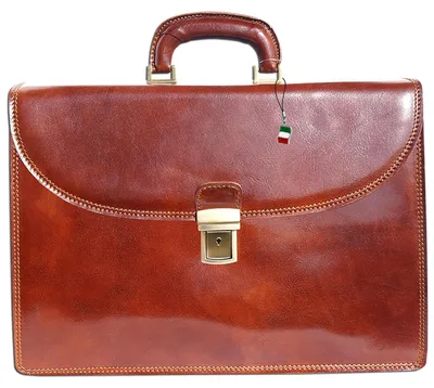 Obrázek produktu pro Kožená taška Florence aktovka business bag taška přes rameno hnědá OTF151N